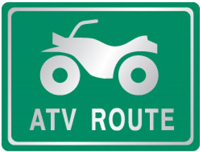 ATV Route Sign